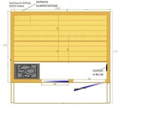 Sauna finladese da esterno, Mod.VELAIR
